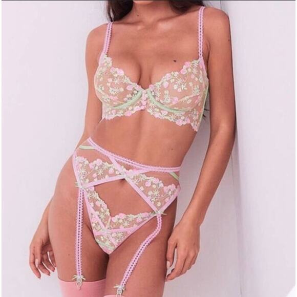 For Love and Lemons Tutti Fruitti Garter Size XXS - Picture 7 of 7